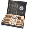 Dinnerware Sets 24 Piece Set Of Stainless Steel Tableware Gift Box Packaging Creative Modern Design Cutlery Kitchenware Decor