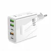 Chargeur de Type C 65W, 5 Ports USB C, charge rapide, pour téléphone portable Xiaomi, Samsung, Huawei