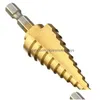 Drill Bits Hex Titanium Step Cone Drill Bit 4-22Mm Hole Cutter Hss 4241 For Sheet Metalworking Wood Drilling High Quality Home Garden Dhahr