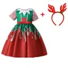 Abiti da ragazza Abiti natalizi per ragazze Bambini Natale Principessa Party Tutu Abbigliamento Pupazzo di neve Costume cosplay di Babbo Natale Bambini 4 5 6 7 8 9 10 Anni 231019