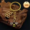 Keechain grazioso ape fascino della moda ad alveare Accessori a pendente accessori intarsia