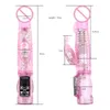 Vibratoren Dual Motor Rabbit 12 Geschwindigkeiten Dildo 360° Rotation G-Punkt Massagegerät Klitoris Stimulator Sexspielzeug für Erwachsene für Frauen Shop 231018