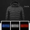 11 áreas chaqueta calentada USB hombres mujeres invierno al aire libre calefacción eléctrica chaquetas deportes cálidos abrigo térmico ropa Heata309k