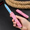 Micro Cutting Tools UT85 Auto Knife 3.34" D2 Blade T6061-Aviation Aluminum Handles Outdoor Camping Hunting Combat Tactical Automatic Pocket Knives EDC Tools