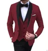 Costumes pour hommes JELTOIN gris clair pour mariage 3 pièces Costume d'affaires Blazer châle revers Costume Homme Terno Slim Fit fête