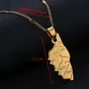 Złoty kolor haute corse mapa wisiork Naszyjnik Korsyka La Corse country mapy France Map Chain Jewelry156W