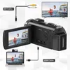 Kamery cyfrowe kamery cyfrowe kamery z 3,0 -calowym obrotowym ekranem profesjonalnym kamera HD wideo Kamery dla dzieci do domu 231018