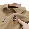 Men's Polos 50-70% Cotton Men Polo Shirts Summer Short Sleeve T-shirts Turn-down Collar Embroidered