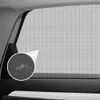 Cortinas transparentes 4 peças estilo japonês tela de janela de carro capas de porta suv lateral universal persianas de janela de sol para bebê manga de malha rede mosquiteira de carro 231019