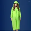 Imperméables Mode Raincoat Randonnée Femmes Coréen Rainwear Portable EVA Pluie Poncho Manteau Cape À Séchage Rapide