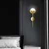 Lampada da parete Moderna con semi di loto Decorazione per interni Portico Luce Oro Nero Corridoio Ambiente Salotto Sfondo Camera da letto Luci per scale