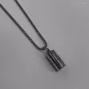 Pendant Necklaces Mini Lighters For Case Necklace Hip Hop Jewelry Titanium Steel Chain Men/Women Gifts Not Easy To