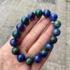 Bracelet élastique unisexe en pierre naturelle, perles de phénix Lapis, rond, pour hommes et femmes, bijoux cadeaux