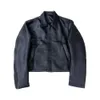 Men's Jackets VUJADE Two-layer Cowhide Short Vintage Leather Jacket Vibe Cleanfit