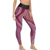 Active Pants Marble Leggings Colorful Liquid Push Up Yoga Retro Stretchy Women Graphic Fitness Sports Tights