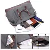 Duffel Bags Scione Canvas Leather Men Travel Bags only Luggage Bag Men Duffel Bag