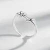 Cluster Rings VENTFILLE Silver Color Ring For Women Girl Gift Geometric Irregular Punk Korea Japan Fashion Jewelry Wholsale Dropship