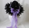 Halloween Toys Gorgeous Witch Hats Masquerade Bat Wings Wizard Hat Gothic Lolita Halloween Party Cosplay Accessories B2540 231019