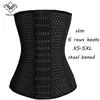 Plus Size Corselet Corsets och Bustiers Slimming Steel Boned Underbust Corset Sexiga underkläder Corsage Korsett XS-5XL186J