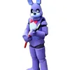2019 Usine Cinq Nuits à Freddy FNAF Jouet Creepy Purple Bunny mascotte Costume Costume Halloween Noël Anniversaire Dress281Y