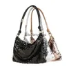 Shoulder Bags Soft Sequin Bag Lady Half Moon Bags Wedding Bridal Handbags Purse For New Year Gift Top Handle Totesblieberryeyes