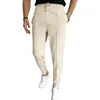 Pantaloni da uomo Pendolarismo estivo Versatilità Antirughe Facile da gestire Assorbimento dell'umidità Elasticizzato Slim Casual 231018