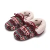 Slipare Nordic Scottish Cuff-Heeled Cotton Slippers Sticked Warm Rubber Sole Non-Slip Lamb Wool Ladies Winter Home Shoes 231019