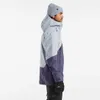 Arcterys Hardshell Jacket Zeta SL Men's Outdoor Sports Clothing Rush Series Windproof Rainproof Hooded Sprinker Ski Gift Light Gray/Purple Lucent/Multiverse