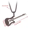 Pendant Necklaces Fashion Guitar Necklace Clavicle Chain Party Jewelry Hip Hop Neck Charm Gift For Women Men