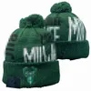 Bucks Beanies Miami North American Basketball Team Side Patch Winter Wool Sport Knit Hat Skull Caps A2