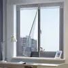 Rideaux transparents moustiquaire magnétique pour fenêtre intérieure écran de fenêtre rideau en maille Tulle taille personnalisée ferme automatiquement la porte moustiquaire 231019
