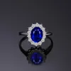 Jewpalace prinses Diana creëerde saffierring 925 Sterling zilveren ringen voor vrouwen verlovingsring zilver 925 edelstenen sieraden 20318B