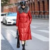 Womens Down Parkas Coat Fur Collar Hooded Female Thicken Warm Puffer Ladies Leather Jacket Plus Size 7XL 231018