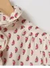 Camicette da donna Camicetta con stampa floreale Camicetta con volant in pizzo 2023 Camicia e top eleganti da donna a maniche lunghe francesi dolci estivi