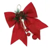 Decorative Flowers Wired Christmas Bow Wedding Ceremony Decorations Door Bows Foam Bowknot Scene Adornment