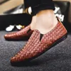 Dress Shoes Men Casual Fashion Light Loafers Moccasins Breathable Slip on Black Driving Plus Size Zapatillas Hombre 231019
