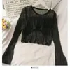 Kadın Sweaters Toptan 2023 İlkbahar Yaz Sonbahar Moda Moda Günlük Kadın T-Shirt Lady Güzel Güzel Kadın Üstler Kadın Külot Ay105