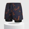 Bañadores para hombre, bañadores de doble capa, Boxer de secado rápido a la moda, pantalones cortos para surf en la playa, natación profesional