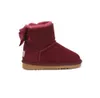 Kids Bailey 2 Bogen Laarzen Lederen peuters Snowboots Effen Botas De nieve Winter Meisjes Schoeisel Peuter Meisjes Boots124