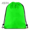 Sacos de compras tela verde fundo cromado para streaming de vídeos viagem esportes ginásio saco impermeável cordão mochila treinamento fitness