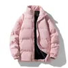 Mens Giù Parka Uomini Addensare Caldo Collare Del Basamento di Colore Solido di Marca di Modo Giacca Invernale Cappotto Casual Parka Donne Streetwear 231018