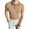 Men's Polos Korean Brand Men Polo Shirt Short Sleeve Summer Top Casual Male Para Hombre Camisa Knitting