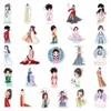 51 PCS HANFU CARTOON Creative Graffiti Waterproof Naklejka PCV