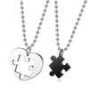 Ожерелья с подвесками Megin D, романтический простой пазл, пара из нержавеющей стали для мужчин и женщин, друг, модный дизайн, подарок, ювелирные изделия254W