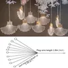 Cordas Anita Modern Wedding Lamp Festival Luzes Atmosfera LED Luz para Festa Estágio Estrada Chumbo Ginkgo Folha Decoração de Fundo