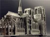 Accessori per la casa delle bambole Puzzle in metallo 3D di alta qualità Notre Dame De Paris Modello per adulti Difficile Costruzione Puzzle fai da te Giocattoli 231019