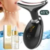 Ansiktsvårdsanordningar Anti Neck Wrinkle Remover ansiktsskönhetsanordningen LED PON THERAPY Hud Draw Perege Aging Double Chin Lift Massager Care Tools 231018