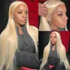 Synthetic Wigs Wiggogo Blonde Hd Lace Wig 13X6 Human Hair 613 Hd Lace Frontal Wig 13X4 Bone Straight Lace Front Wigs Human Hair Glueless Wigs Q231019