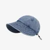 Visors Summer Sun Hat Foldable Wide Brim Women Bucket Girl Lady Uv Protection Adjustable Outdoor Beach Jean Caps Cap
