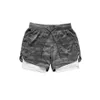 Camo Running Shorts Mężczyźni 2 w 1 dwupokładowy szybki suchy siłownia sportowy trening joggingowy Sport krótkie spodnie męskie 3187